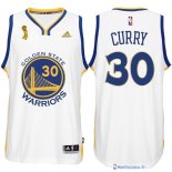Maillot NBA Pas Cher Finales Golden State Warriors Blanc Curry 30