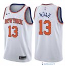 Maillot NBA Pas Cher New York Knicks Joakim Noah 13 Blanc Association 2017/18
