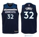 Maillot NBA Pas Cher Minnesota Timberwolves Junior Karl Anthony 32 Towns Marine 2017/18