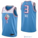 Maillot NBA Pas Cher Sacramento Kings George Hill 3 Nike Bleu Ville 2017/18
