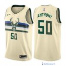 Maillot NBA Pas Cher Milwaukee Bucks Joel Anthony 50 Nike Crema Ville 2017/18