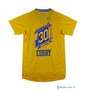Maillot NBA Pas Cher Golden State Warriors Stephen Curry 30 City Jaune MC