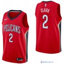 Maillot NBA Pas Cher New Orleans Pelicans Ian Clark 2 Rouge Statement 2017/18