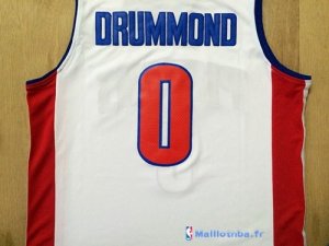 Maillot NBA Pas Cher Detroit Pistons Andre Drummond 0 Blanc