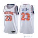 Maillot NBA Pas Cher New York Knicks Trey Burke 23 Blanc Statement 2017/18