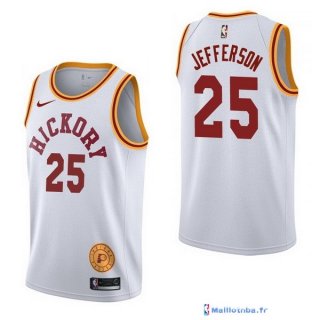 Maillot NBA Pas Cher Indiana Pacers Al Jefferson 25 Retro Blanc 2017/18