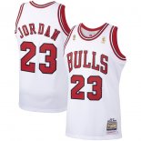 Chicago Bulls Michael Jordan Mitchell & Ness White 1996-97 Hardwood Classics Authentic Player Jersey