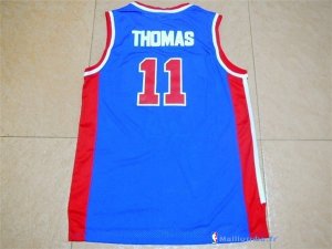 Maillot NBA Pas Cher Detroit Pistons Isiah Thomas 11 Bleu