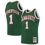 Milwaukee Bucks Oscar Robertson Mitchell & Ness Green Hardwood Classics 1971-72 Swingman Jersey