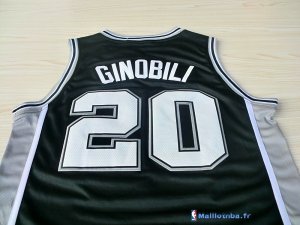 Maillot NBA Pas Cher San Antonio Spurs Manu Ginóbili 20 Noir