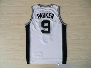 Maillot NBA Pas Cher San Antonio Spurs Tony Parker 9 Blanc