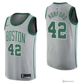 Maillot NBA Pas Cher Boston Celtics Al Horford 42 Nike Gris Ville 2017/18