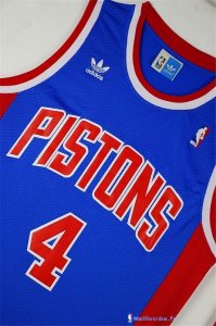 Maillot NBA Pas Cher Detroit Pistons Joe Dumars 4 Retro Bleu