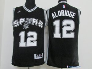 Maillot NBA Pas Cher San Antonio Spurs LaMarcus Aldridge 12 Noir