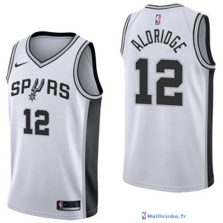 Maillot NBA Pas Cher San Antonio Spurs LaMarcus Aldridge 12 Blanc Association 2017/18