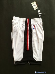 Pantalon NBA Pas Cher Miami Heat Retro Blanc