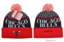 Tricoter un Bonnet NBA Chicago Bulls 2016 Noir Rouge