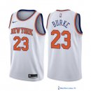 Maillot NBA Pas Cher New York Knicks Trey Burke 23 Blanc Association 2017/18