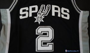 Maillot NBA Pas Cher San Antonio Spurs Kawhi Leonard 2 Negr Icon 2017/18