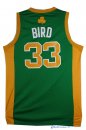 Maillot NBA Pas Cher Boston Celtics Larry Joe 33 Bird Vert Orange
