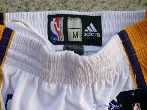 Pantalon NBA Pas Cher Los Angeles Lakers Blanc 01