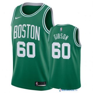 Maillot NBA Pas Cher Boston Celtics Jonathan Gibson 60 Vert Icon 2017/18