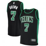 Boston Celtics Jaylen Brown Fanatics Branded Black Fast Break Replica Jersey - Statement Edition