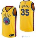 Maillot NBA Pas Cher Golden State Warriors Kevin Durant 35 Nike Jaune Ville 2017/18
