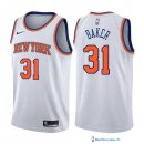 Maillot NBA Pas Cher New York Knicks Ron Baker 31 Blanc Association 2017/18