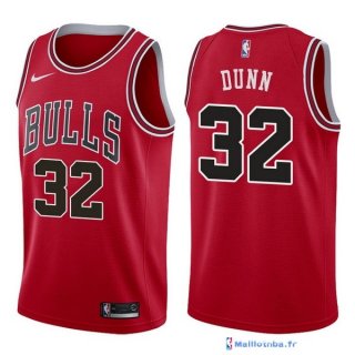 Maillot NBA Pas Cher Chicago Bulls Kris Dunn 32 Rouge Icon 2017/18