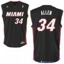 Maillot NBA Pas Cher Miami Heat Ray Allen 34 Noir Rouge