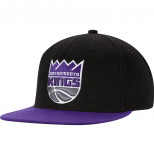 Bonnet NBA Sacramento Kings Mitchell & Ness BlackPurple Logo Central