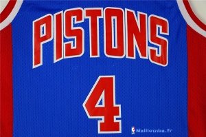 Maillot NBA Pas Cher Detroit Pistons Joe Dumars 4 Retro Bleu