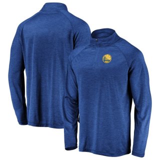 Golden State Warriors Fanatics Branded Royal Iconic Striated Raglan Quarter-Zip Pullover Jacket