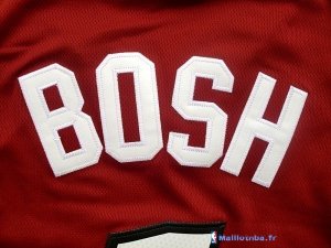 Maillot NBA Pas Cher Miami Heat Chris Bosh 1 Rouge Noir