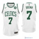 Maillot NBA Pas Cher Boston Celtics Jaylen Brown 7 Blanc 2017/18