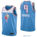 Maillot NBA Pas Cher Sacramento Kings Iman Shumpert 9 Nike Bleu Ville 2017/18