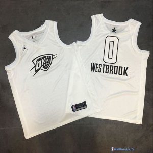 Maillot NBA Pas Cher NBA All Star 2018 Russell Westbrook 0 Blanc