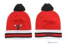 Tricoter un Bonnet NBA Chicago Bulls 2017 Rouge Blanc Noir