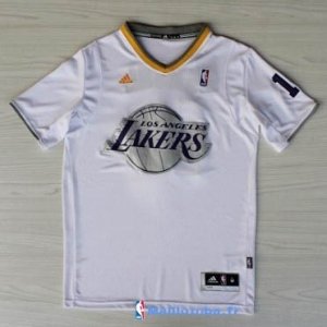 Maillot NBA Pas Cher Noël Los Angeles Lakers Navi 16 Blanc