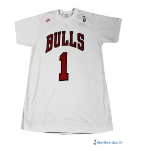 Maillot NBA Pas Cher ML Chicago Bulls Rose 1 Blanc