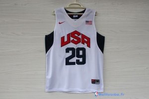 Maillot NBA Pas Cher USA 2012 Paul George 29 Blanc