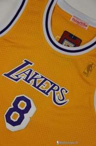 Maillot NBA Pas Cher Los Angeles Lakers Kobe Bryant 8 Jaune