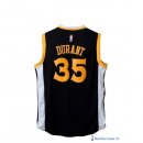 Maillot NBA Pas Cher Golden State Warriors Kevin Durant 35 Noir Blanc