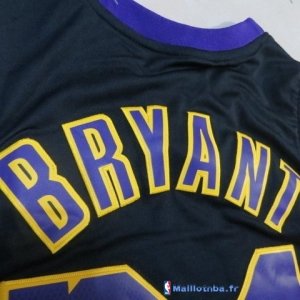 Maillot NBA Pas Cher Los Angeles Lakers Kobe Bryant 24 Noir Pourpre