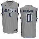 Maillot NBA Pas Cher Detroit Pistons Andre Drummond 0 Gris