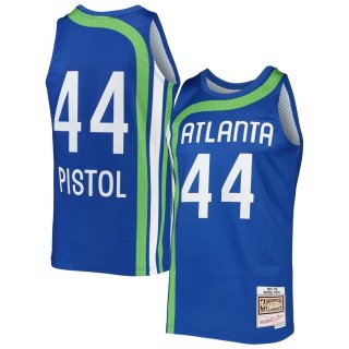 Atlanta Hawks Pete Maravich Mitchell & Ness Blue 1971-72 Hardwood Classics Swingman Jersey