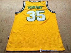 Maillot NBA Pas Cher Seattle Supersonics Kevin Durant 35 Retro Jaune