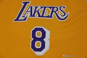 Maillot NBA Pas Cher Los Angeles Lakers Kobe Bryant 8 Jaune