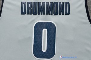 Maillot NBA Pas Cher Detroit Pistons Andre Drummond 0 Gris